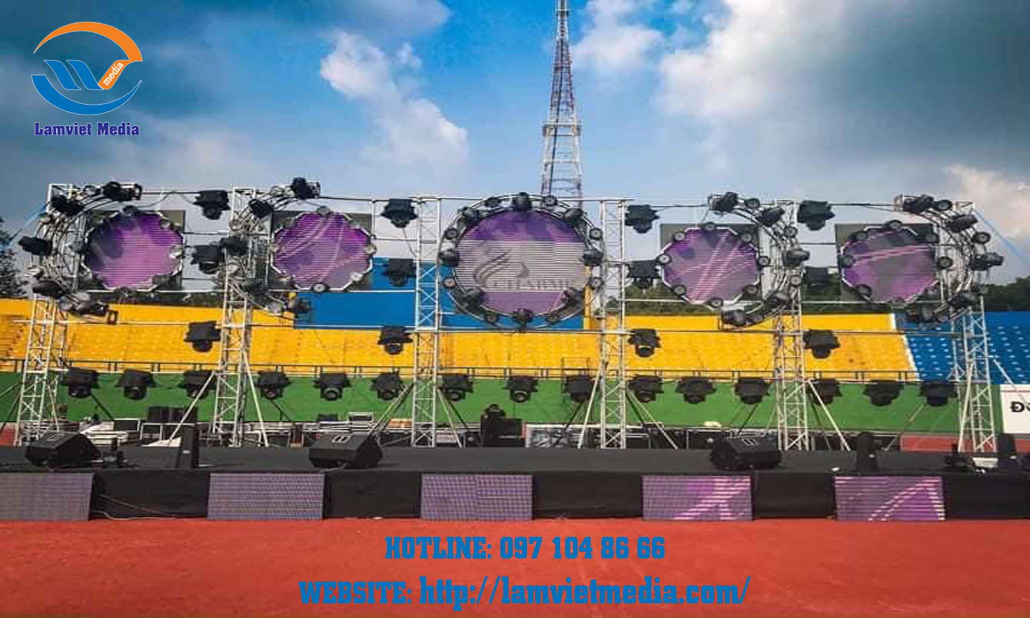 Hình ảnh cho tin Tổ chức sự kiện Lâm Việt Media - Tổ chức sự kiện trình diễn âm thanh, ánh sáng tiệc tất niên 2020