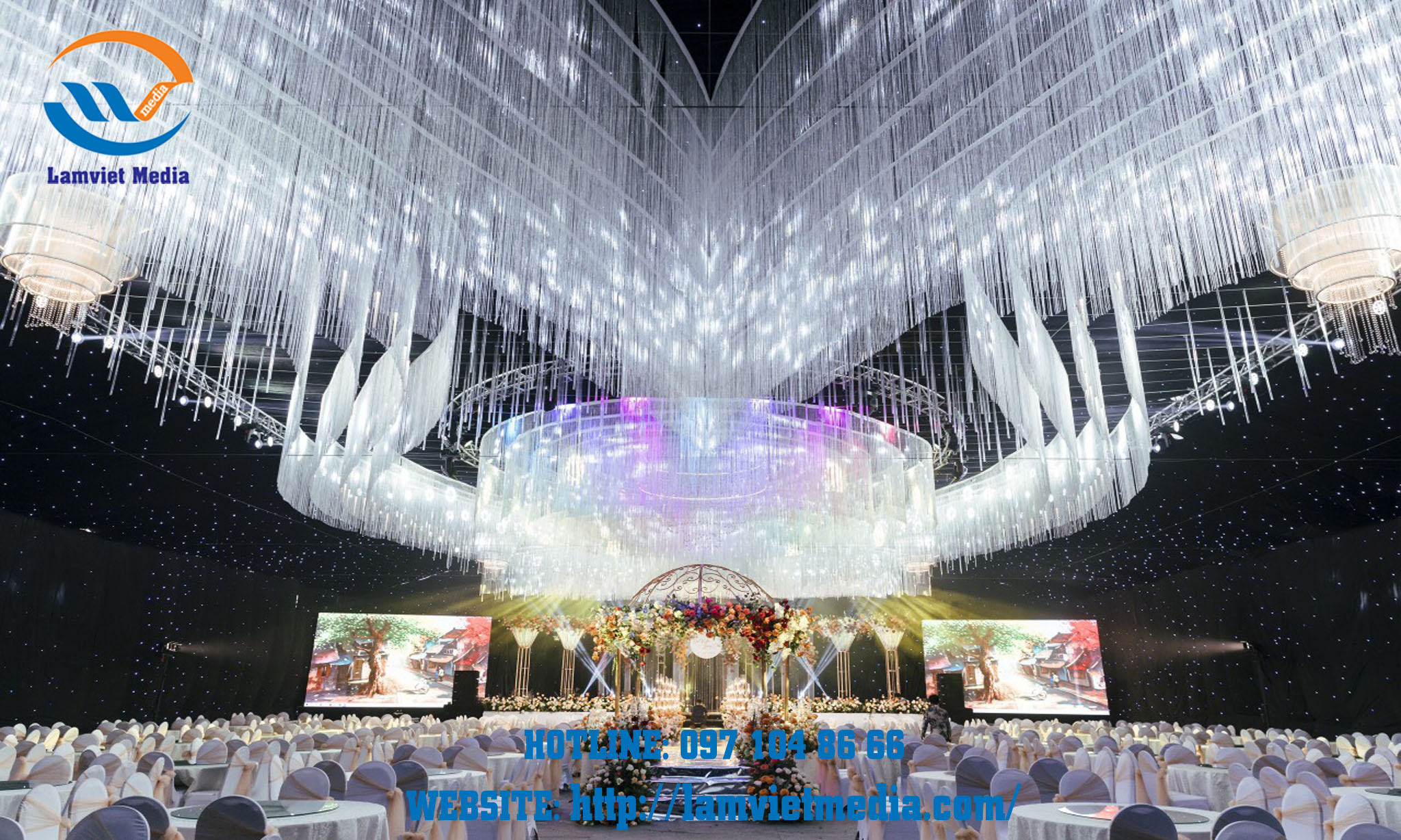 Hình ảnh cho tin Tổ chức sự kiện Lâm Việt Media - Cho thuê sân khấu lễ đính hôn, lễ thành hôn