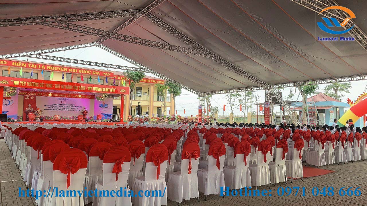 Hình ảnh cho tin Tổ chức sự kiện Lâm Việt Media - Dịch vụ cho thuê nhà hợp kim, nhà sự kiện