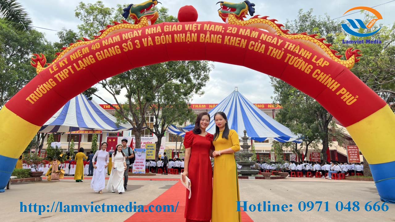 Hình ảnh cho tin Tổ chức sự kiện Lâm Việt Media - Dịch vụ cho thuê cổng hơi sự kiện