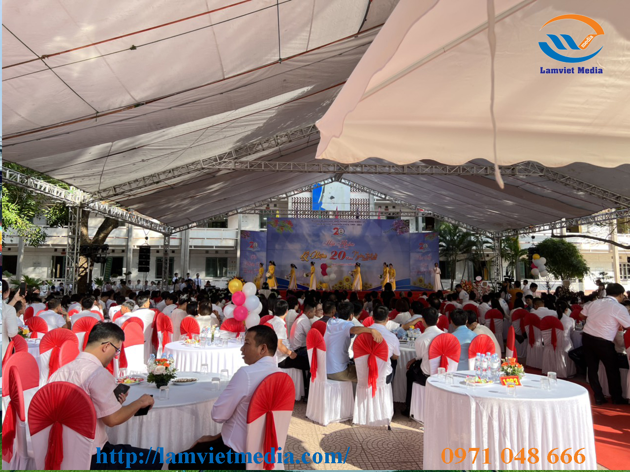 Hình ảnh cho tin Tổ chức sự kiện Lâm Việt Media - Dịch vụ cho thuê bàn ghế sự kiện